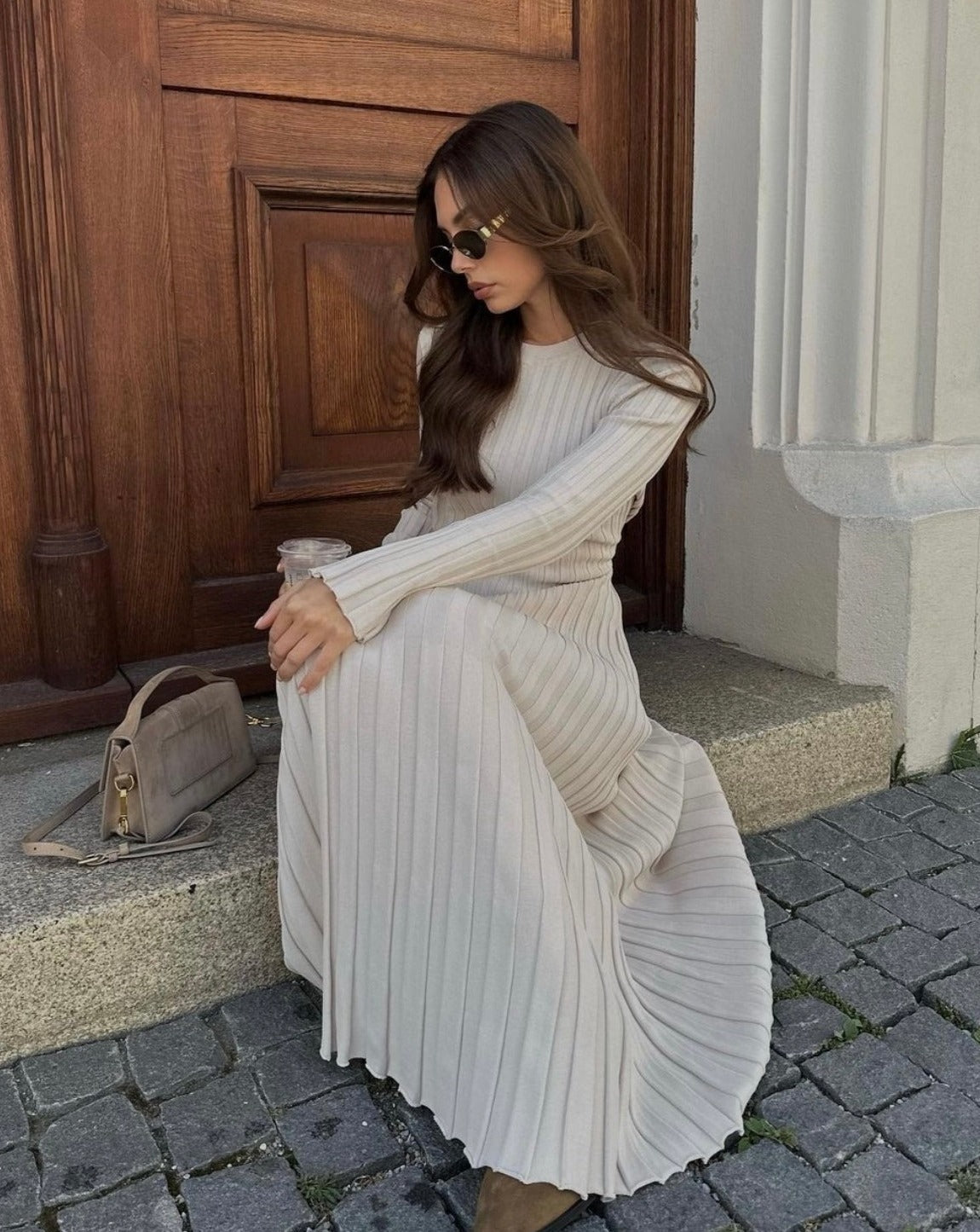 LORINE - Elegantes Strickkleid