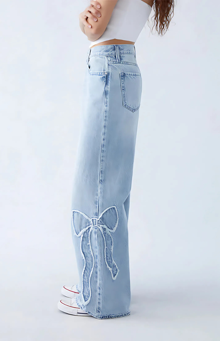 LILIA - Schleife Design Jeans