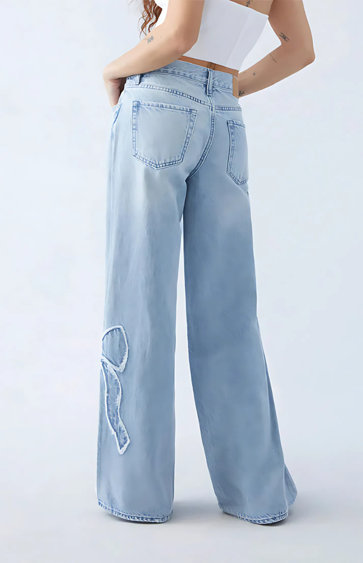 LILIA - Schleife Design Jeans