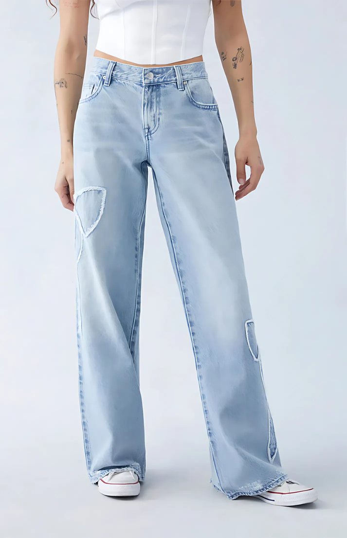 LILIA - Schleife Design Jeans
