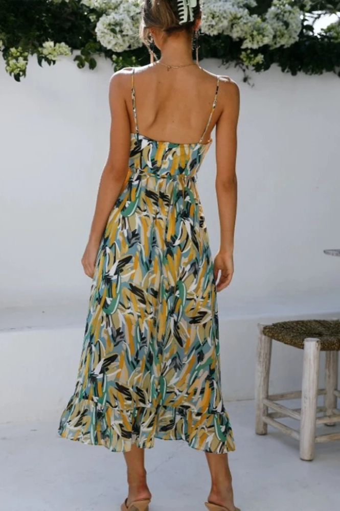 Irmgard - Modisches Midikleid in lebendigen Farben für Damen
