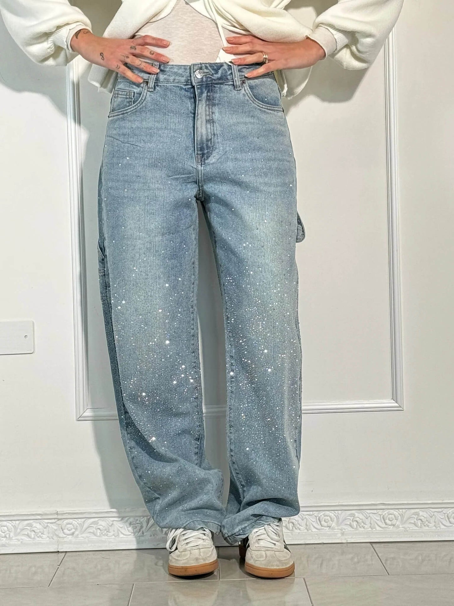 VELINA | Glitzer Jeans