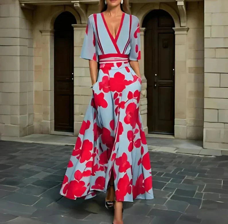 Theresa - Feminines Kleid mit Blumenprint für Damen