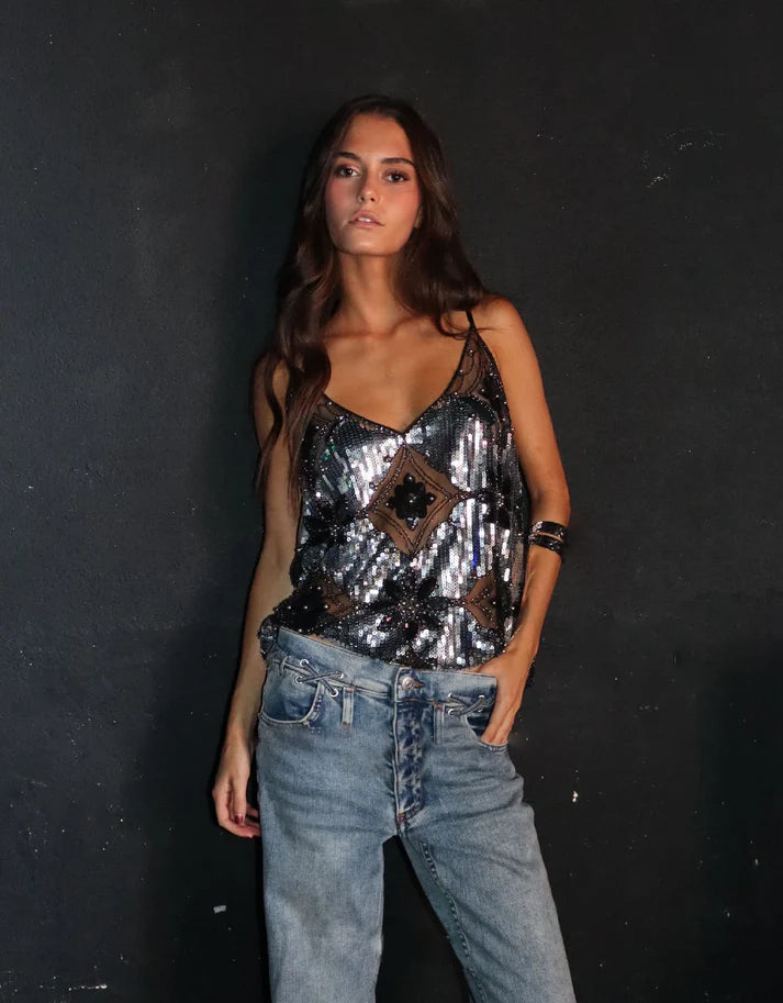MARIT | Funkelndes Top