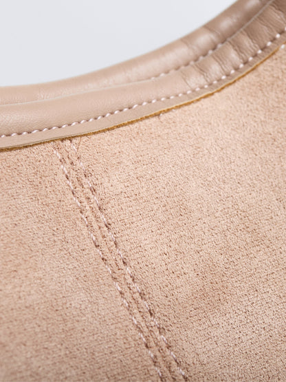 Suede Daily Leather Tote