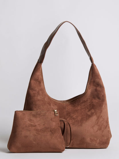 Suede Daily Leather Tote