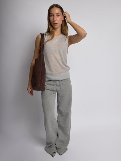 Suede Daily Leather Tote