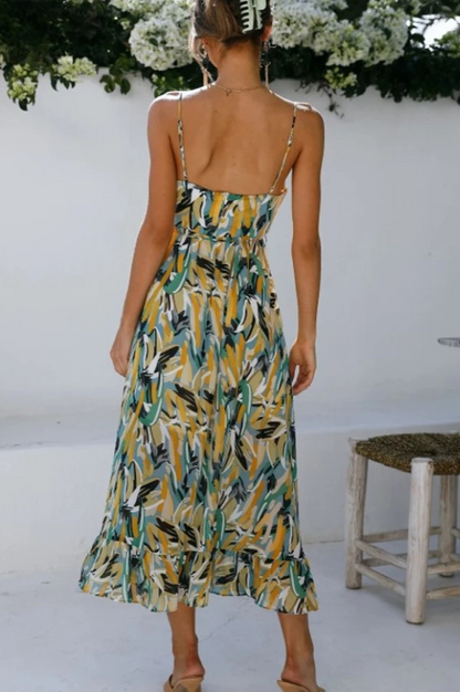 Irmgard - Modisches Midikleid in lebendigen Farben für Damen