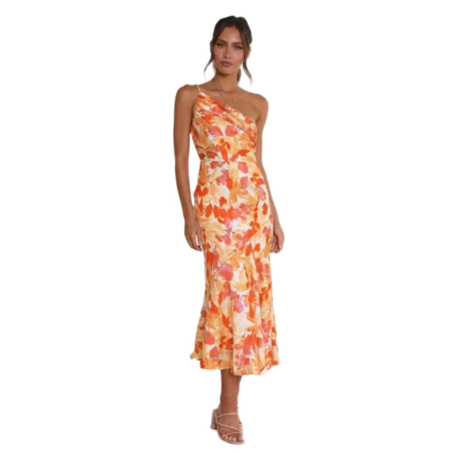 Sienna - Asymmetrisches Maxikleid mit floralem Muster für Damen
