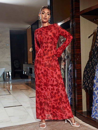 URSZULA – Rosen-Maxikleid