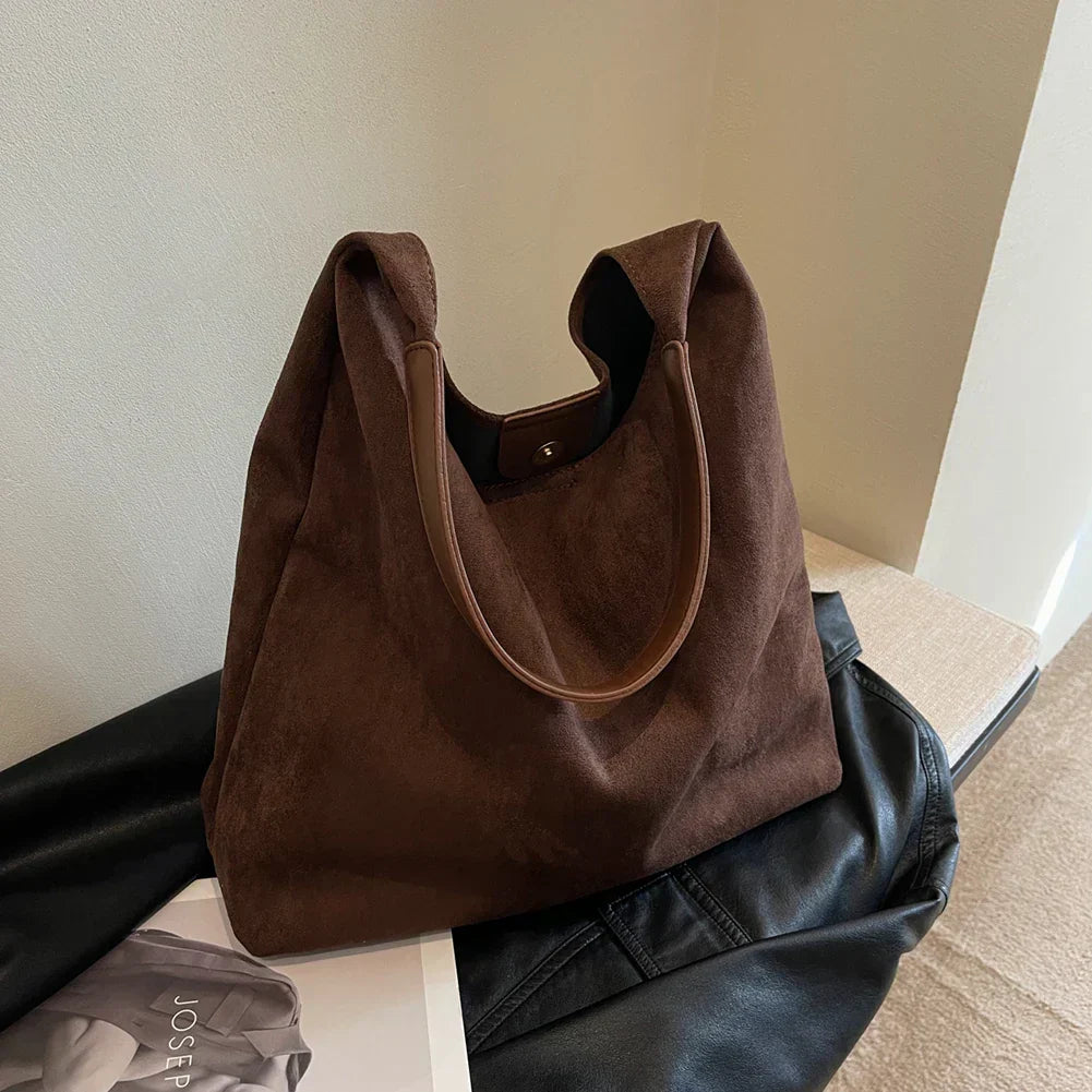 MILLE - Wildleder Tote Bag