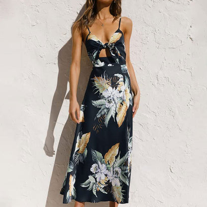 Bessy - Sommerliches ärmelloses Blumenkleid für Damen