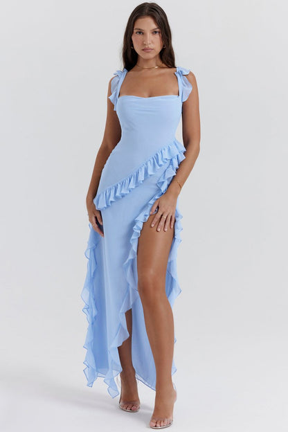 LEYLA | Rüschen Maxikleid