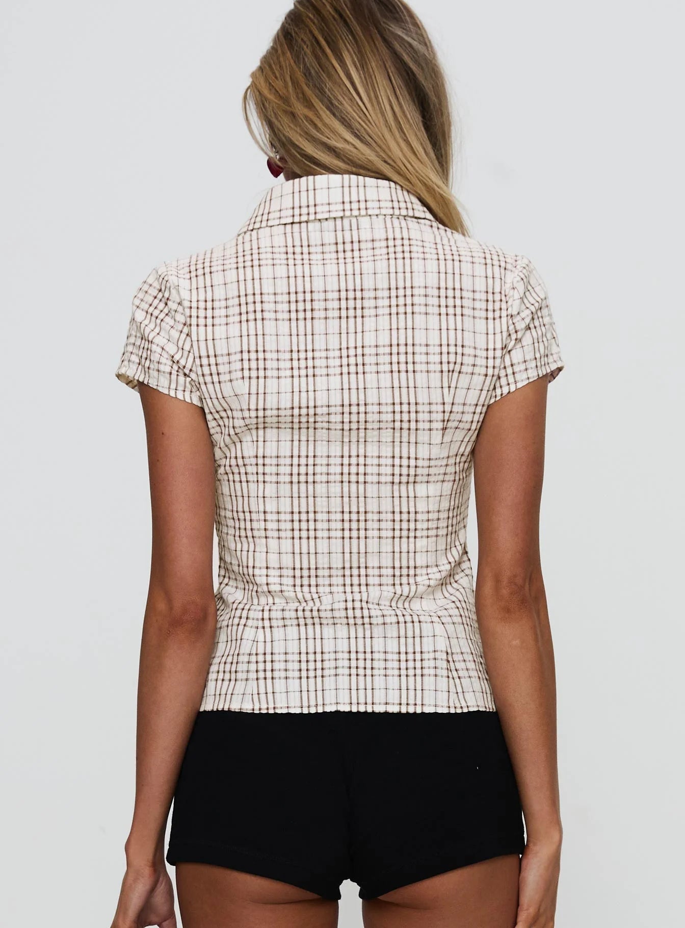 SIMONE | Tailliertes Blusen-Shirt