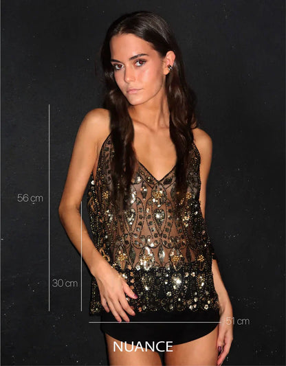 MARIT | Funkelndes Top
