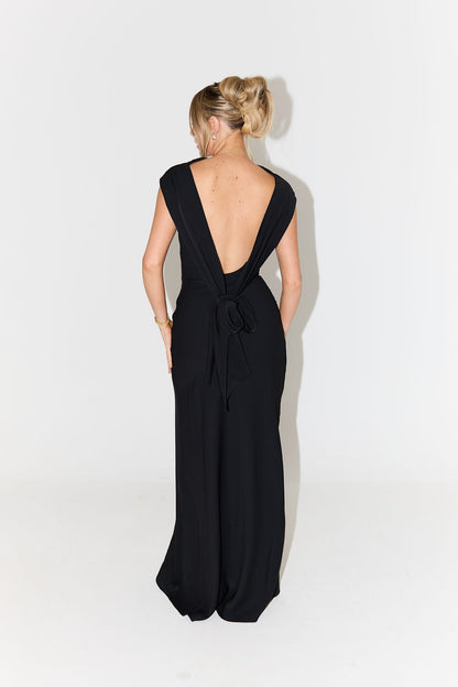 ALVA - Drapiertes Maxikleid