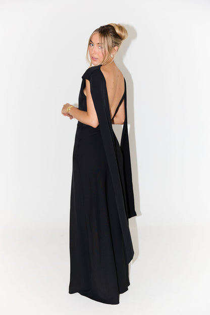 ALVA - Drapiertes Maxikleid